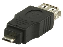 USB 2.0 adapter, USB A Hun / USB mikro B Han