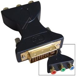 DVI-I / Component adapter, DVI - I Han til RGB Hun - Standard