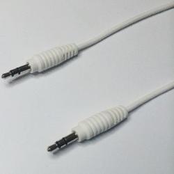 MiniJack kabel, hvid 3,5mm, han til han - Standard
