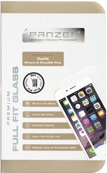 Panzer Tempered Glass til Apple iPhone 6/6S Plus, Full fit - hvid
