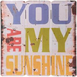 Træskilt "YOU ARE MY SUNSHINE" - 40 x 40 cm.