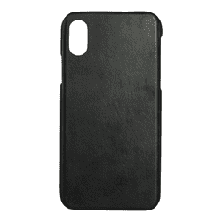 Essentials iPhone X/XS, læder cover, sort