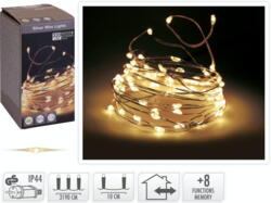 Silver wire lyskæde med 320 varmhide LED