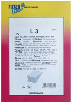 Støvsugerposer (åben) til ES Super mfl.