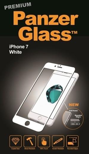 PanzerGlass til iPhone 7, Full Fit, hvid kun 149,95 hos Sliplet