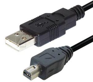 Olympus kamera kabel, USB 2,0 A  / Mini USB 2,0 8pin Olympus