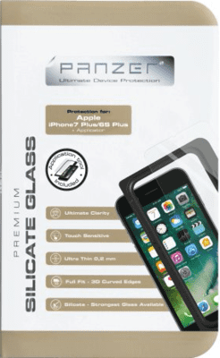 Panzer skærmbeskyttelse i silikatglas til iPhone 8 Plus