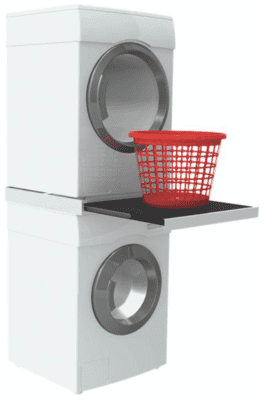 Sammenbygningsramme/hylde til tørretumbler/vaskemaskine - Deluxe