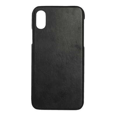 Essentials iPhone X/XS, læder cover, sort