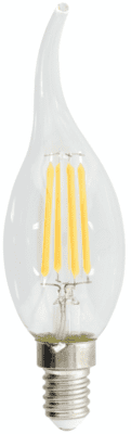 LED pære i retrolook med glødetråde E14, 4,8W