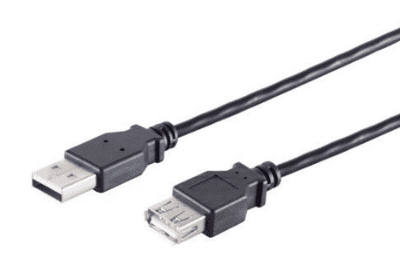 USB-A 2.0 forlængerkabel 0.3m