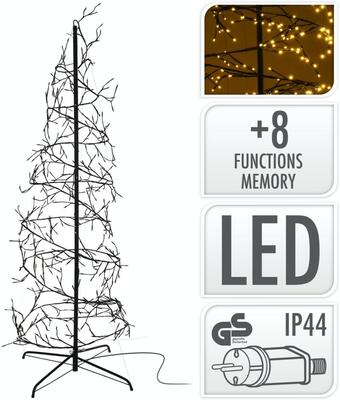Lystræ med 360 varmhvide LED