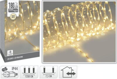 LED string lyskæde med 180 varmhvide LED