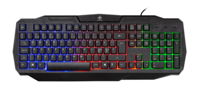 Deltaco 4-i-1 RGB gaming kit, headset, tastatur, mus og musemåtte