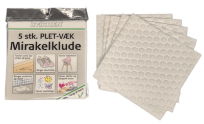 Melaminklude, plet-væk. 5 stk.