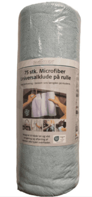 Microfiberklude på rulle - 75 stk.