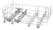 Siemens trådkurv til opvaskemaskine, nederst, 20001835 – original