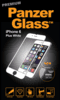 PanzerGlass til iPhone 6, 6S Plus, Full Fit, hvid