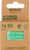 Deltaco Ultimate Alkaline batterie, 9V - 1 stk.