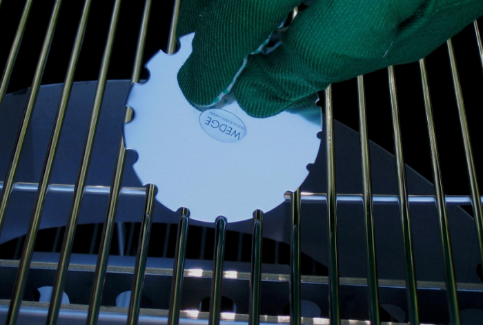 Wedge grillskraber