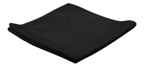 Microfiberklud, 40x40 cm - Sort - 10 stk