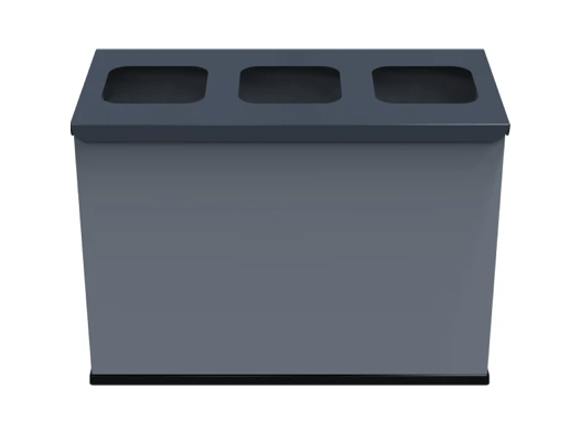 Eco Station mini til affaldssortering, 3 spande