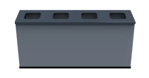 Eco Station mini til affaldssortering, 4 spande