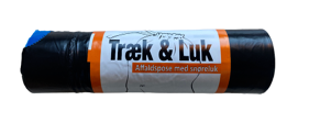 Affaldsposer træk og luk, 30 liter