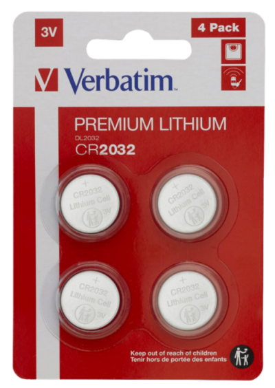 Verbatim knapcelle CR2032 - 4 stk