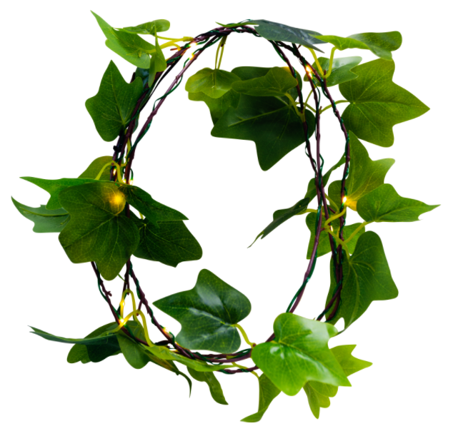 Efeu med LED lys - 2,85 m