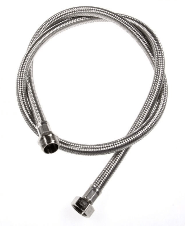Armeret tilløbsslange forlænger, 3/4" - 1,5m