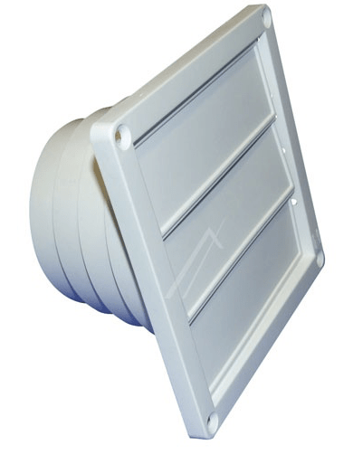 Universal ventilationsrist til mur 100-120 mm - Hvid