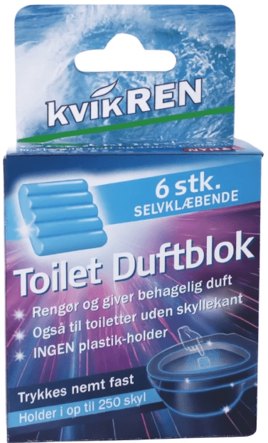 kvikREN selvklæbende toiletblok - 6 stk